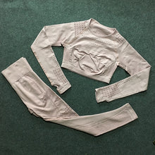 Load image into Gallery viewer, gym set workout clothes, leggings, yoga 2 piece set