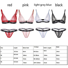Load image into Gallery viewer, Fashion Letter Print Underwear Sets Women Sexy Lace Bra Panties