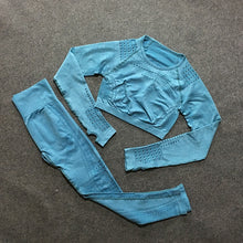 Load image into Gallery viewer, gym set workout clothes, leggings, yoga 2 piece set