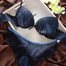 Load image into Gallery viewer, fashion lace sexy thin deep V-neck hot-selling bra set