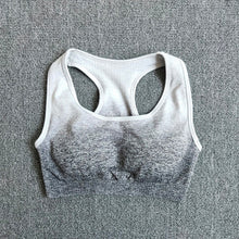 Load image into Gallery viewer, Ombre Yoga Set, Sports Bra and Leggings Gym Sportswear
