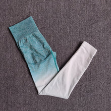 Load image into Gallery viewer, Ombre Yoga Set, Sports Bra and Leggings Gym Sportswear