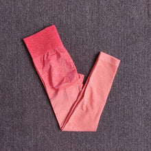 Load image into Gallery viewer, Ombre Yoga Set, Sports Bra and Leggings Gym Sportswear