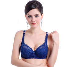Load image into Gallery viewer, V-neck Solid Color Chest Pad Lace Sling Nylon Breathable Elasticity Comfortable sexy Women Bras