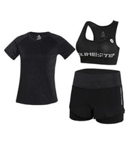 Load image into Gallery viewer, High waist pants+hooded coat+t shirt+bra+short ,yoga 5 pieces set , fitness gym sports set