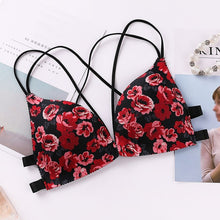 Load image into Gallery viewer, Adjustable bra, Shoulder Strap Without Steel Support Printed Bra
