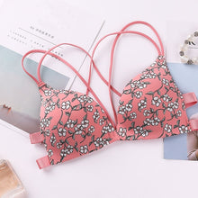 Load image into Gallery viewer, Adjustable bra, Shoulder Strap Without Steel Support Printed Bra