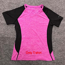 Load image into Gallery viewer, sportswear Yoga Set, Fitness Gym Clothes , Tennis Shirt+Pants ,Yoga Leggings