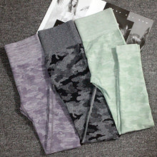 Load image into Gallery viewer, 2 PCS Camouflage Yoga Set, Sports Wear ,Gym Fitness , Leggings
