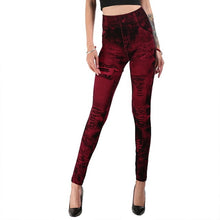Load image into Gallery viewer, Women Gym Leggings ,Jeans Leggings Pocket Printing Leggings , Pencil Pants, size Yoga Pants
