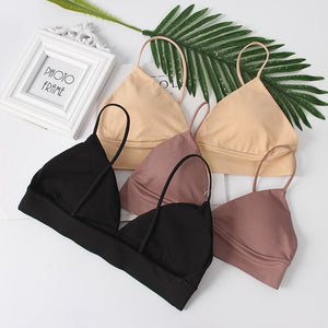 Soft Deep VBras for Women, Wireless Push Up Bra, Ladies Sexy Lingerie