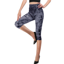 Load image into Gallery viewer, Women Gym Leggings ,Jeans Leggings Pocket Printing Leggings , Pencil Pants, size Yoga Pants
