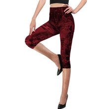 Load image into Gallery viewer, Women Gym Leggings ,Jeans Leggings Pocket Printing Leggings , Pencil Pants, size Yoga Pants
