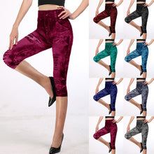 Load image into Gallery viewer, Women Gym Leggings ,Jeans Leggings Pocket Printing Leggings , Pencil Pants, size Yoga Pants
