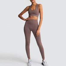 Load image into Gallery viewer, Seamless Gym Set ,Sportswear 2 Piece Exercise Leggings,Sports Bras, Yoga Sets
