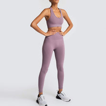 Load image into Gallery viewer, Seamless Gym Set ,Sportswear 2 Piece Exercise Leggings,Sports Bras, Yoga Sets
