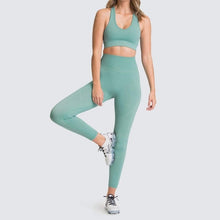 Load image into Gallery viewer, Seamless Gym Set ,Sportswear 2 Piece Exercise Leggings,Sports Bras, Yoga Sets
