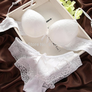 fashion lace sexy thin deep V-neck hot-selling bra set