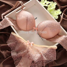 Load image into Gallery viewer, fashion lace sexy thin deep V-neck hot-selling bra set
