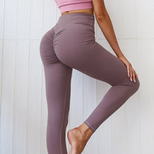 Load image into Gallery viewer, Fitness Leggings ,Soft Nylon Plain Sport Tights Pants
