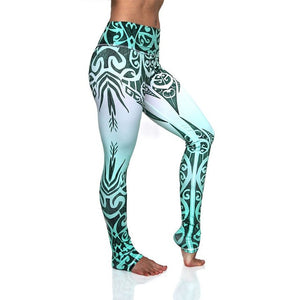 Print Yoga Pants, Fitness Leggings , Sexy Push Up Gym Wear, Elastic Slim Pants