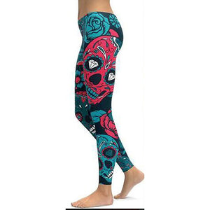 Print Yoga Pants, Fitness Leggings , Sexy Push Up Gym Wear, Elastic Slim Pants