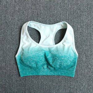 Ombre Yoga Set, Sports Bra and Leggings Gym  Sportswear