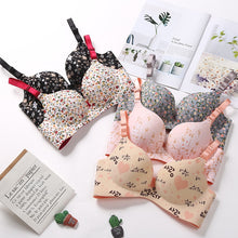 Load image into Gallery viewer, Adjustable bra, Shoulder Strap  Without Steel Support Printed Bra
