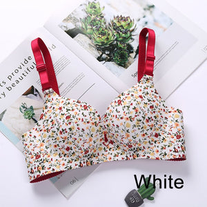 Adjustable bra, Shoulder Strap  Without Steel Support Printed Bra