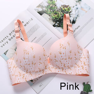 Adjustable bra, Shoulder Strap  Without Steel Support Printed Bra