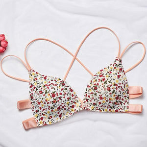 Adjustable bra, Shoulder Strap  Without Steel Support Printed Bra