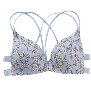 Adjustable bra, Shoulder Strap  Without Steel Support Printed Bra