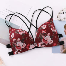 Load image into Gallery viewer, Adjustable bra, Shoulder Strap  Without Steel Support Printed Bra
