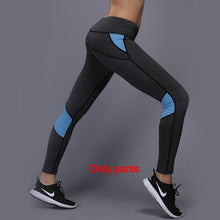 Load image into Gallery viewer, sportswear Yoga Set, Fitness Gym Clothes , Tennis Shirt+Pants ,Yoga Leggings
