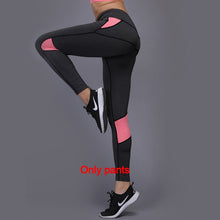 Load image into Gallery viewer, sportswear Yoga Set, Fitness Gym Clothes , Tennis Shirt+Pants ,Yoga Leggings
