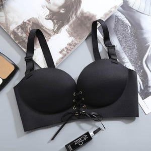 Fashion Push Up Bra Wire Free, Cotton Underwear Brassiere