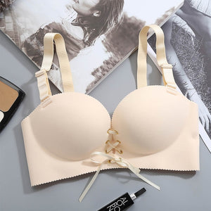 Fashion Push Up Bra Wire Free, Cotton Underwear Brassiere